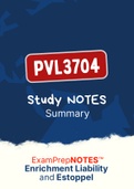 PVL3704 -  Estoppel Notes (Summarised)