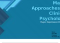 PSY 480 Week 2 Individual Assignment, Major Approaches to Clinical Psychology