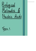 Biological molecules and nucleic acids revision