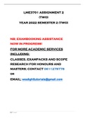 LME3701 ASSIGNMENT 2 YEAR 2024 SEMESTER 1 RESEARCH -CALL 