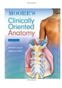 Moore's Clinically Oriented Anatomy 9th Edition Dalley Agur Test Bank |Complete Guide A+|Instant download .