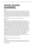 Unit 6 - Investigative Project learning aim A