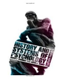 History and Systems of Psychology 7th Edition Brennan Solutions Manual