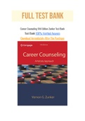 Career Counseling 9th Edition Zunker Test Bank