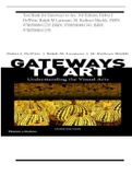 Test Bank for Gateways to Art, 3rd Edition