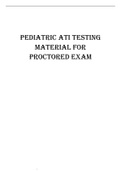 Pediatric ATI testing material for procrored exam