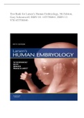 Test Bank for Larsen’s Human Embryology, 5th Edition
