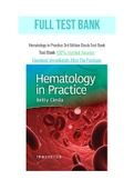 Hematology in Practice 3rd Edition Ciesla Test Bank