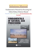Fundamentals of Natural Gas Processing 3rd Edition Kidnay Solutions Manual Download Immediately After The Order.