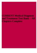 CURRENT Medical Diagnosis and Treatment Test Bank – All Chapters Complete