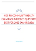 HESI RN COMMUNITY HEALTH 