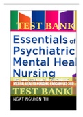 Test Bank For Essentials of Psychiatric Mental Health Nursing Varcarolis 3rd Edition