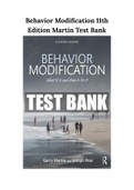 Behavior Modification 11th Edition Martin Test Bank