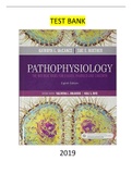 NR-507 Advanced Pathophysiology Test bank - A biological basis for disease in Children and Adults 
