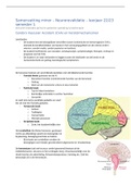 Stof voor de kennistoets van de minor neurorevalidatie inclusief monodisciplinaire gedeelte opleiding fysiotherapie
