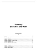 Summary, UvA Education And Work (7332A005AY)