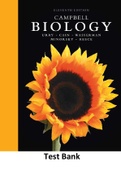 Campbell Biology 11th Edition Urry Test Bank ( All Chapters  / Pages 1243)