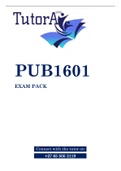 PUB1601 EXAM PACK 2022