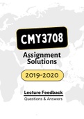 CMY3708 - Combined Tut201 Letters (2019-2020) 