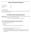 History of International Relations II