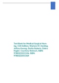 Test Bank for Medical-Surgical Nursing, 11th Edition, Mariann M. Harding, Jeffrey Kwong, Dottie Roberts, Debra Hagler, Courtney Reinisch, ISBN: 9780323551526, ISBN: 9780323551564