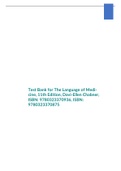 Test Bank for The Language of Medicine, 11th Edition, Davi-Ellen Chabner, ISBN: 9780323370936, ISBN: 9780323370875