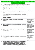 wgu C165 Integrated Physical Sciences objective assessment 2022 2023(detailed questions and answers)(graded a+)