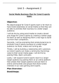 2022 Unit 3 Using Social Media in Business - Learning Aim A, B and C (Full assignment 2 with ALL Pass, Merit and Distinction met)