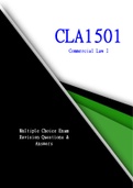 Exam (elaborations) CLA1501 - Commercial Law 1A (CLA1501) 