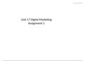 Unit 17 P1p2 digital marketing BTEC 
