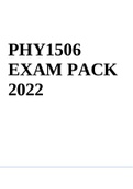 PHY1506 EXAM PACK 2022