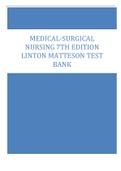 MEDICAL-SURGICAL  NURSING 7TH EDITION  LINTON MATTESON TEST BANK