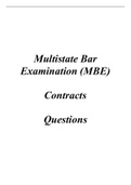 MBE Questions & Answers - Contracts