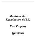 MBE Questions & Answers - Real Property