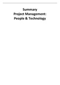 [21-22] Project Management: People & Technology complete summary IM