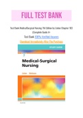 Test Bank MedicalSurgical Nursing 7th Edition by Linton Chapter 163 |Complete Guide A+