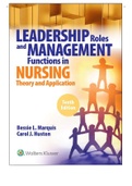 TEST BANK FOR LEADERSHIP AND MANAGEMENT FUNCTIONS IN NURSING 1OTH EDITION MARQUIS HUSTON