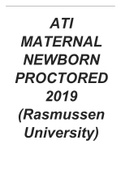 ATI MATERNAL NEWBORN PROCTORED 2019 (Rasmussen University)