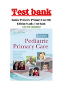 Test bank for Burns' Pediatric Primary Care 7th Edition by Dawn Lee Garzon; Nancy Barber Starr; Margaret A. Brady; Nan M. Gaylord; Martha Driessnack; Karen Dud 9780323581967 Chapter 1-46 Complete Guide A+