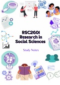 RSC2601 Study Notes (Summary)