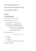 UCSB ECON 101 Intermediate Macroeconomic Theory: Chapter 4 Book Notes
