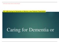 PSY 358 Caring for Dementia or Memory Loss Patients Presentation (VERIFIED)