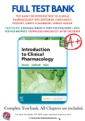 Test Bank For Introduction to Clinical Pharmacology 10th Edition by Constance G Visovsky, Cheryl H Zambroski, Shirley Hosler 9780323755351 Chapter 1-20 Complete Guide.