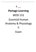 |SOLVED| - Elaborated-Portage Learning Anatomy & Physiology 2 Module 5 Exam Lymphatic System