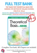 Test Bank For Theoretical Basis for Nursing 5th Edition by Melanie McEwen; Evelyn M. Wills 9781496351203 Chapter 1-23 Complete Guide .