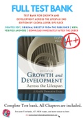 Test Bank For Growth and Development Across the Lifespan 2nd Edition by Gloria Leifer, Eve Fleck 9781455745456 Chapter 1-16 Complete Guide.