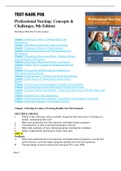 Test Bank for Professional Nursing: Concepts & Challenges, 9th Edition By: Beth Black Chapter 1-16| Complete Guide A+