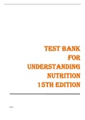 Test Bank For Understanding Nutrition, 15th Edition, Ellie Whitney, Sharon Rady Rolfes Chapters 1-20 Complete Guide A+