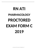 RN ATI PHARMACOLOGY PROCTORED EXAM FORM C 2019 (100% VERIFIED Q&A) (GRADED A+++).
