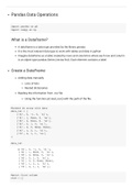 Python Data Operations Notes